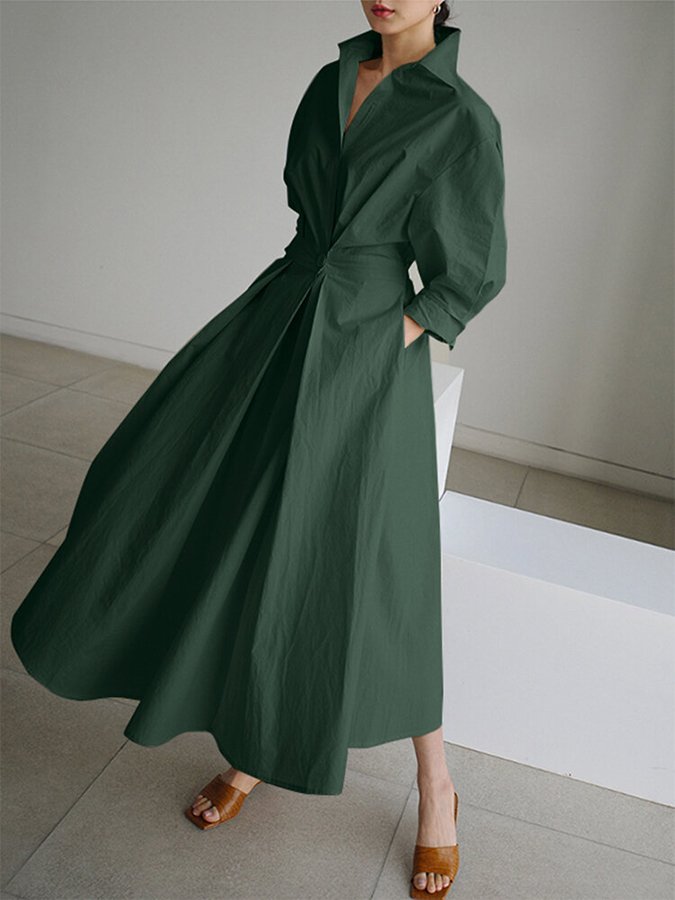 Elegancka i wygodna sukienka wiosenna