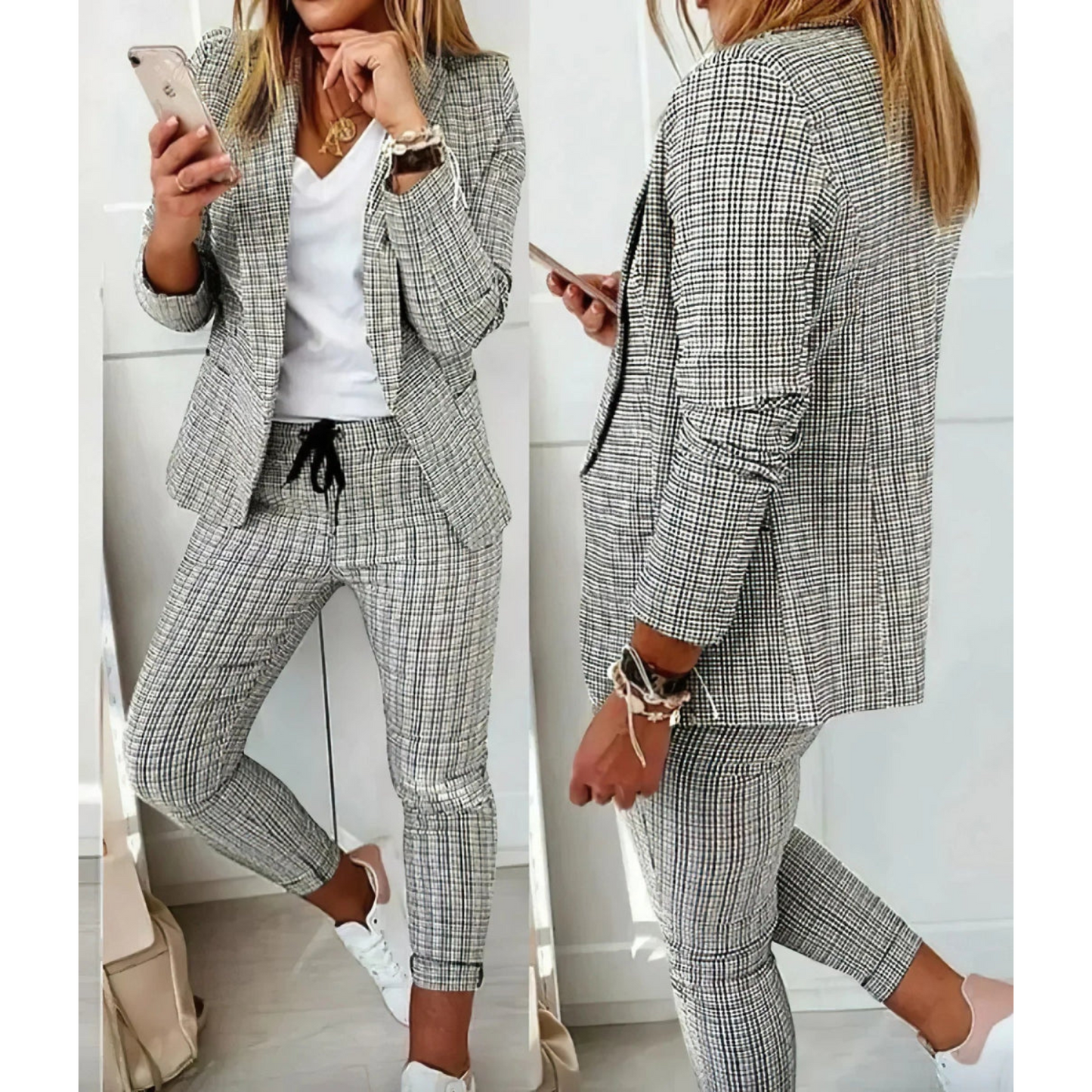 Lotte | Elegancki biznesowy zestaw damski