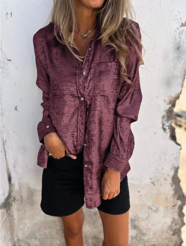 Quinn | Elegancka skórzana koszula do gry