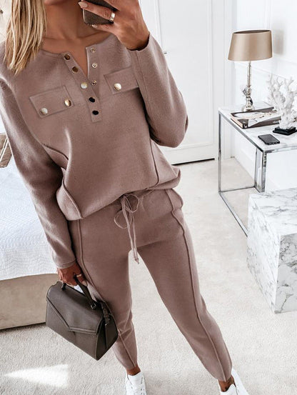 Clara - damski jesienny zestaw casualowy slim