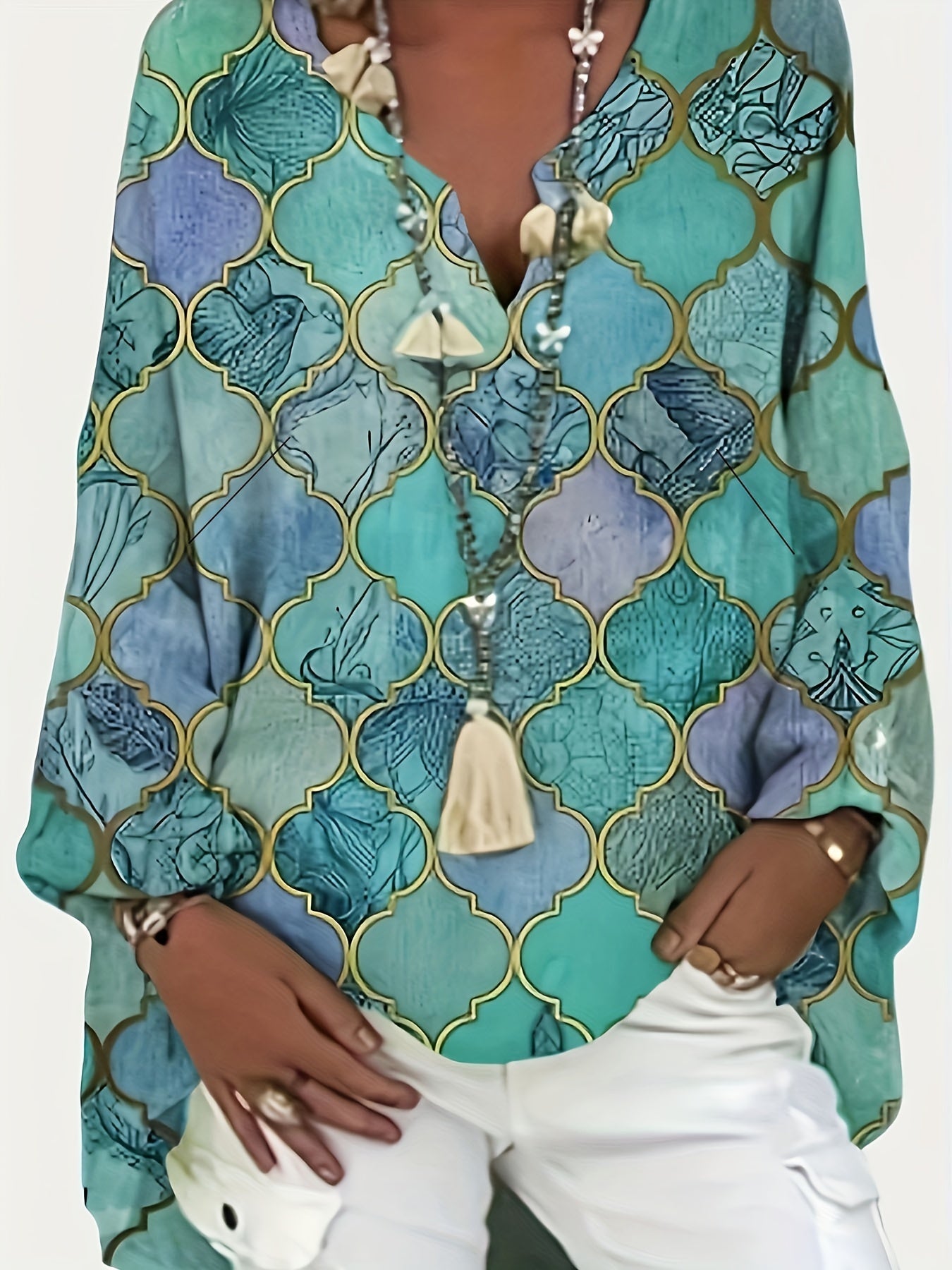 Marissa - top plus size w stylu boho