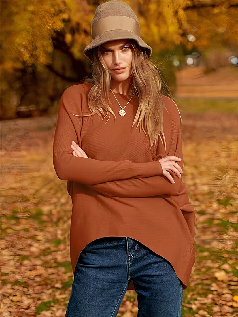 Sweter oversize z dzianiny - Brook