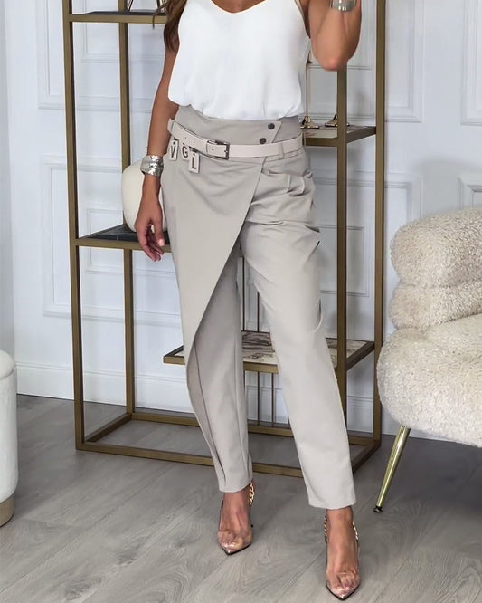 Lina | Asymetryczne spodnie | Nowoczesna elegancja | Luksusowa tkanina