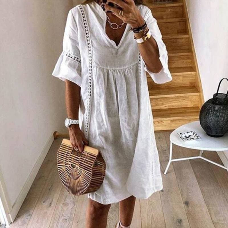 Julia - Sukienka w stylu boho z koronką