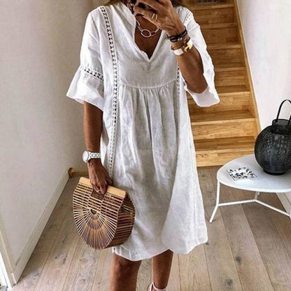 Julia - Sukienka w stylu boho z koronką