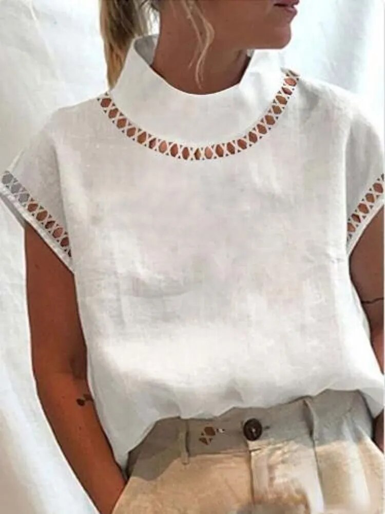 Marieky - Casualowa bluzka damska w stylu vintage