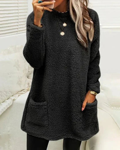 Sweter damski z kieszeniami