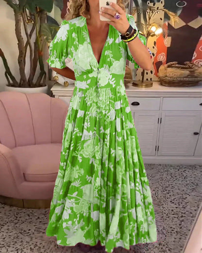 długa sukienka o płynnej elegancji