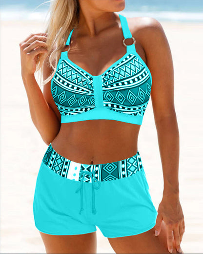 Karol® | Bikini z wysokim stanem i szortami
