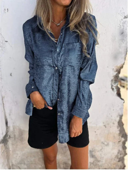 Quinn | Elegancka skórzana koszula do gry