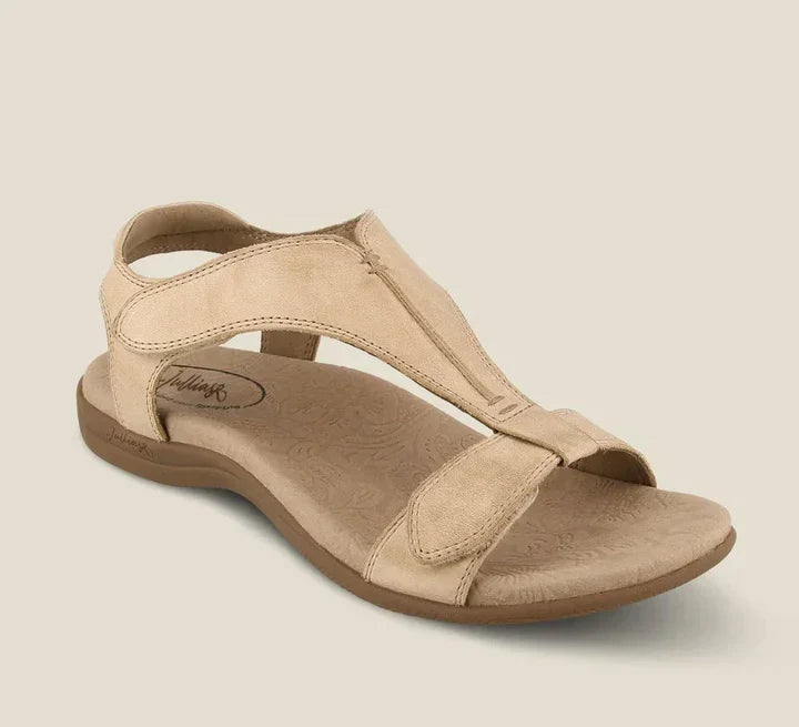 Kathrin - Summer 2023 Skórzane buty z regulowanymi sandałami