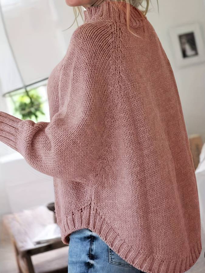 Elsa - Damski sweter z nietoperzem