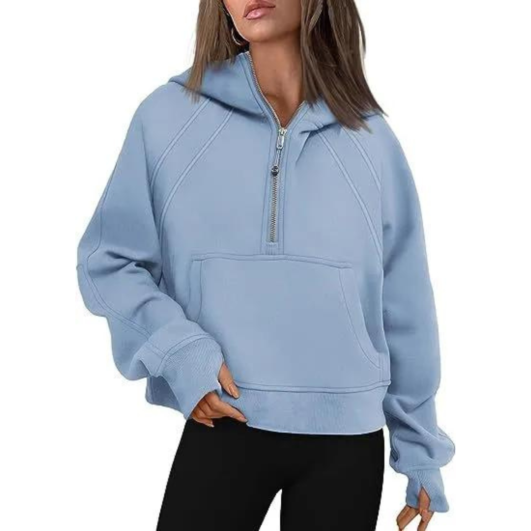 Sweter damski z zamkiem błyskawicznym Nala
