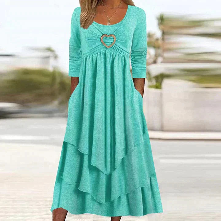Fleur - Elegancka sukienka wieczorowa w prostym stylu