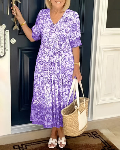 Elegancka sukienka w kwiaty
