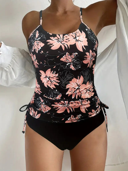 Stylowe bikini z kwiatowym wzorem