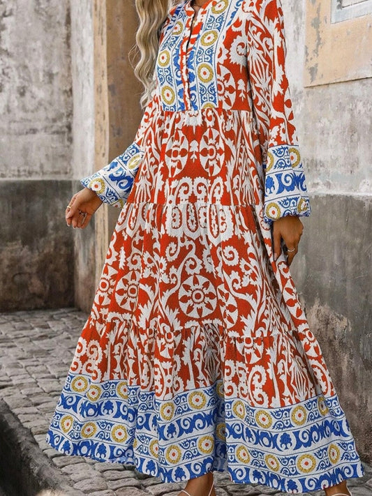 hiszpańska sukienka boho maxi