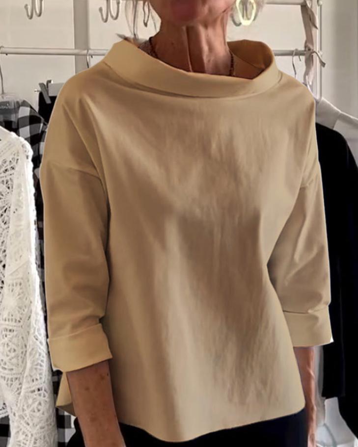 Elegancki top z wysoką stójką dla kobiet
