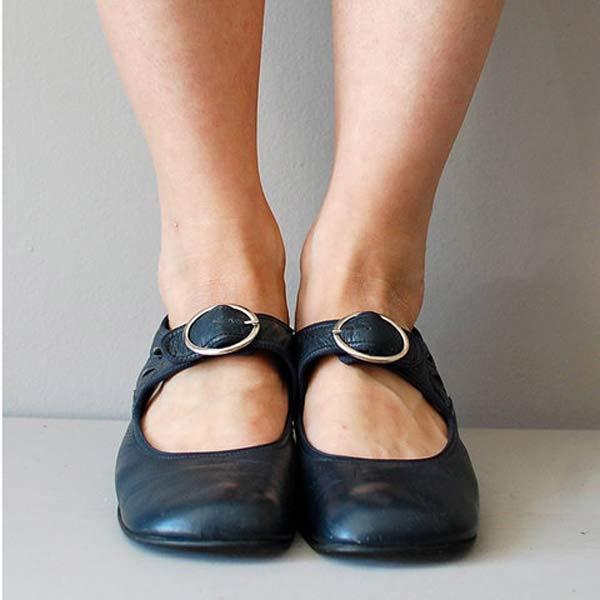 Buty z okrągłym noskiem Anika | Vintage