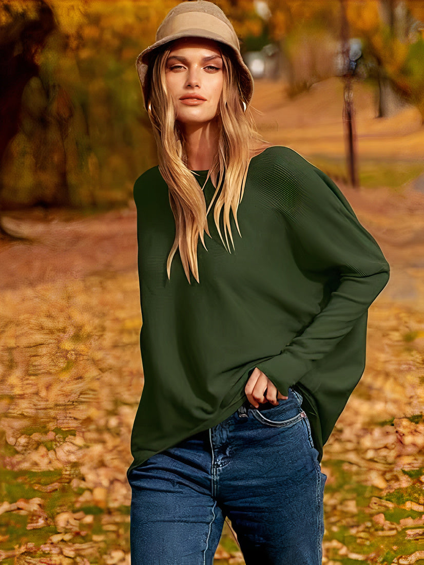 Sweter oversize z dzianiny - Brook