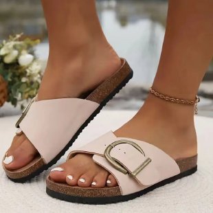 Layla® | Damskie sandały z dużą klamrą