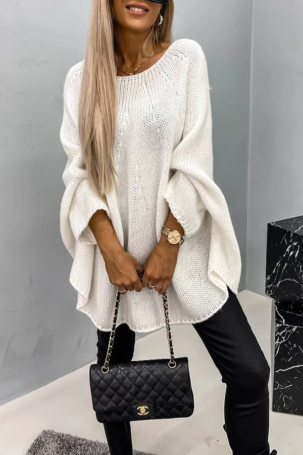 Sweter z nietoperzowymi rękawami - Drea