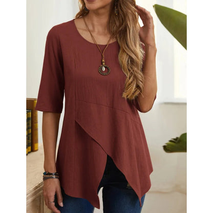 ByLina - Bluzka z dekoltem o-neck