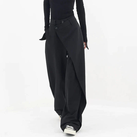 Asymetryczne spodnie baggy - Abby