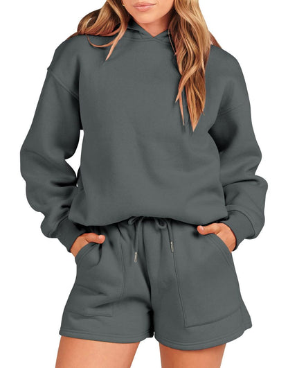 Serena - Damski zestaw bluz z kapturem oversize