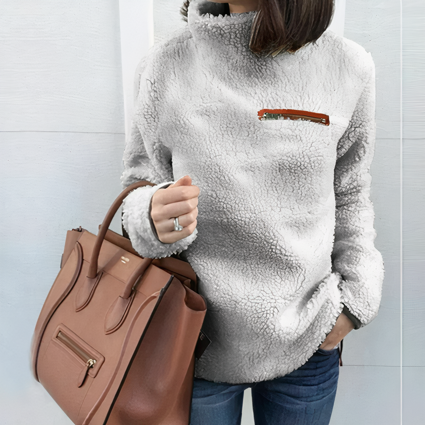 Wełniany sweter z golfem Janice™ (damski)