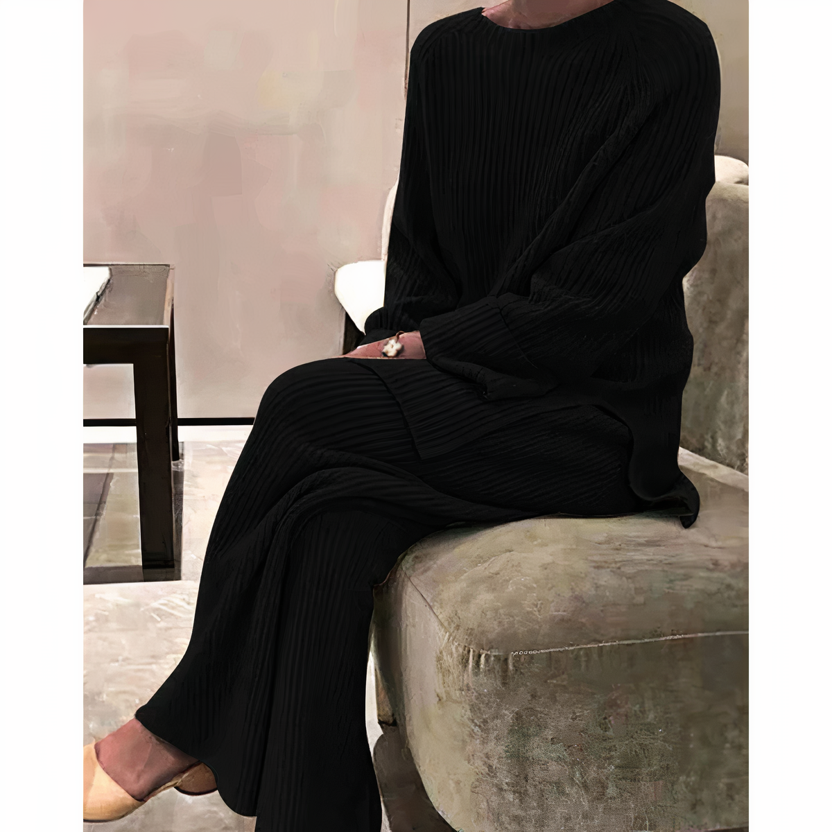 Sweter i spodnie z dzianiny - Samantha