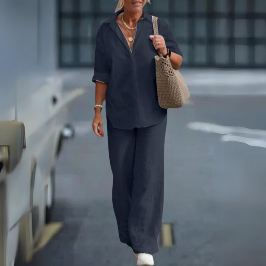 Anna - Luksusowy dwuczęściowy zestaw z bawełny