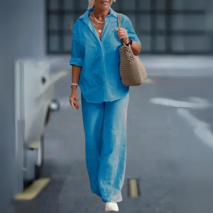 Anna - Luksusowy dwuczęściowy zestaw z bawełny