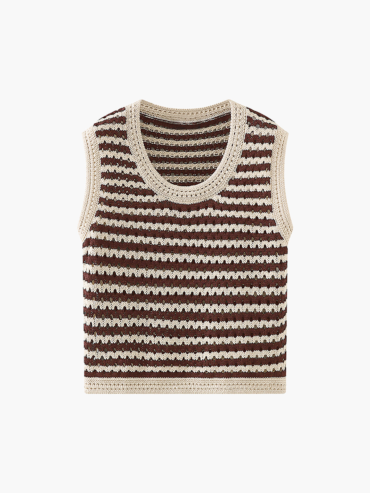 Szydełkowy sweter kardigan Taniele-Classy Stripe