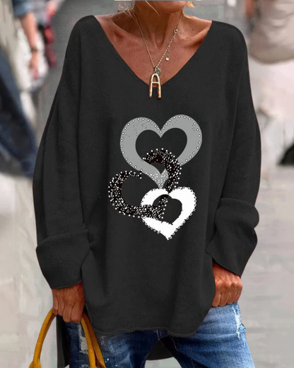 Wygodny sweter z grafiką - Bonnie