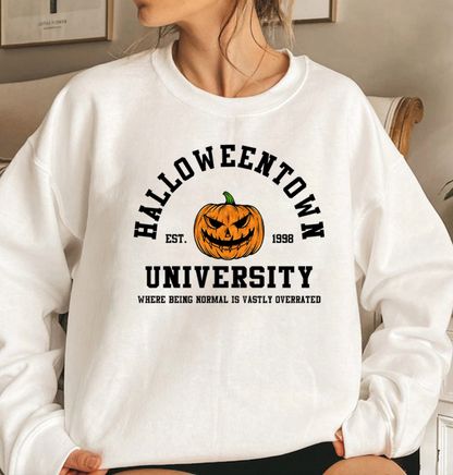 UNIVERSITY - Stylowy sweter z niestandardowym wzorem