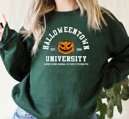 UNIVERSITY - Stylowy sweter z niestandardowym wzorem