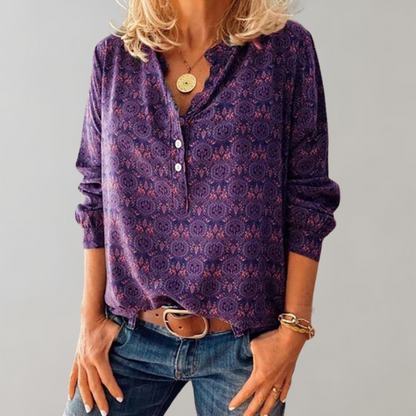 Amalie - Bluzka damska w stylu vintage
