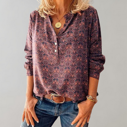 Amalie - Bluzka damska w stylu vintage