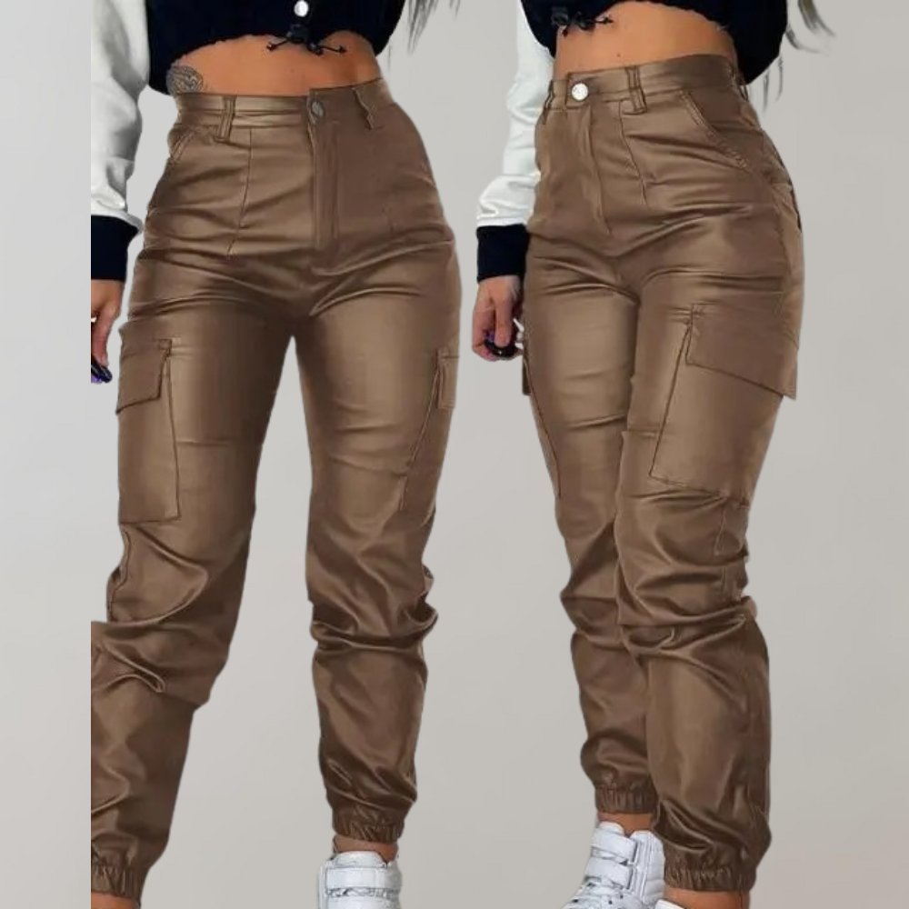 Aloisa - Eleganckie spodnie cargo dla kobiet