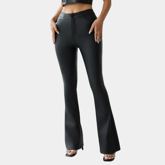 Rosalie - Casualowe spodnie damskie slim flared