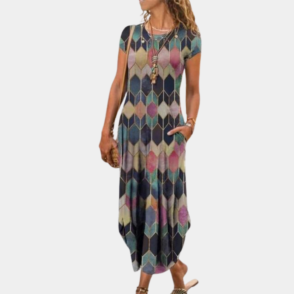 Anne - Elegancka sukienka maxi dla kobiet