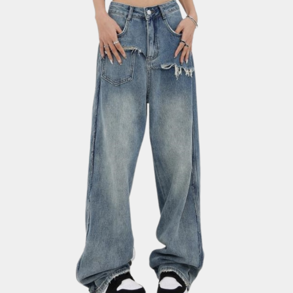 Damskie spodnie jeansowe