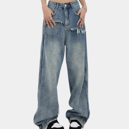 Damskie spodnie jeansowe