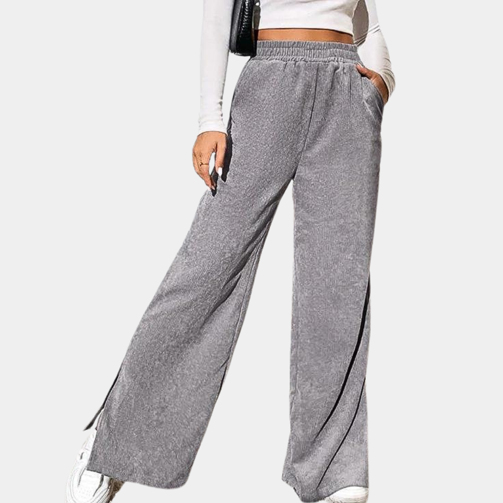 Daria - Sztruksowe spodnie damskie Casual Chic