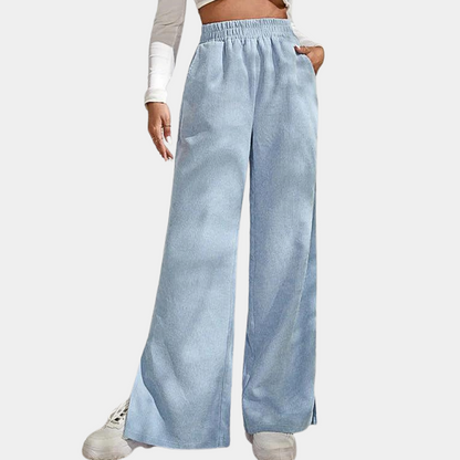 Daria - Sztruksowe spodnie damskie Casual Chic