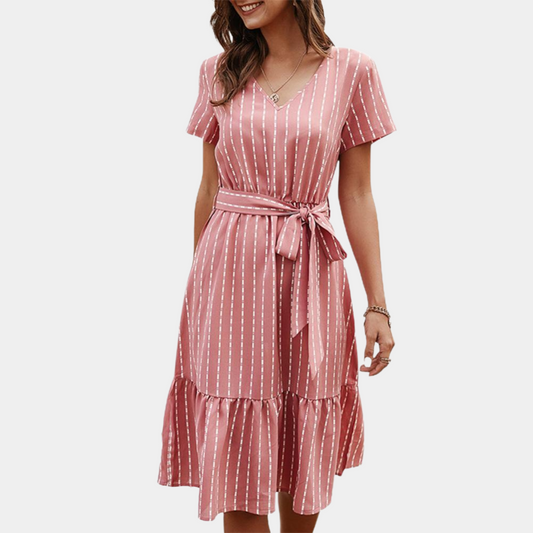 Kobieca sukienka midi w stylu boho