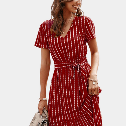 Kobieca sukienka midi w stylu boho