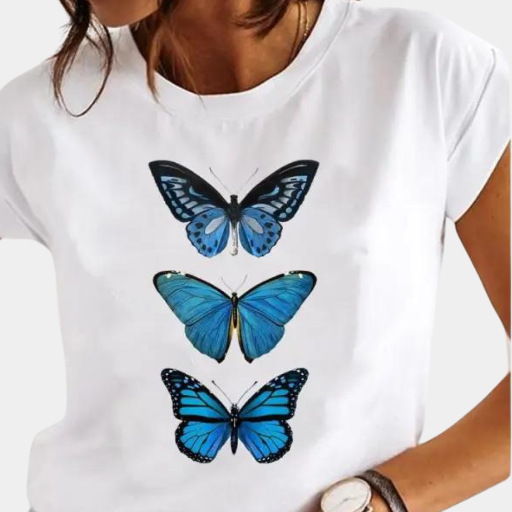 Stylowy t-shirt damski na lato