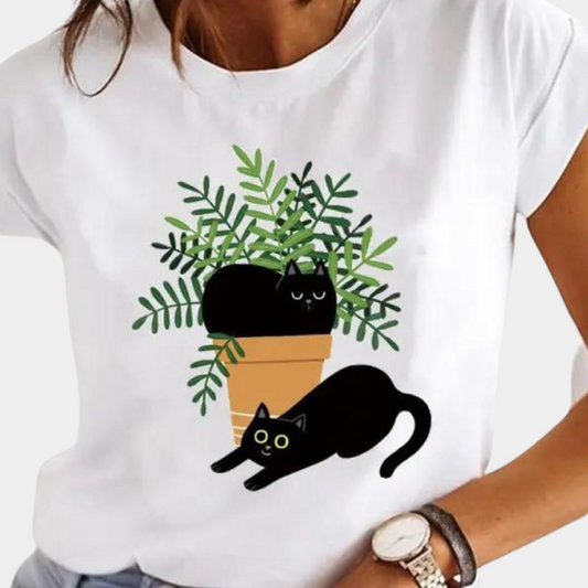 Stylowy t-shirt damski na lato